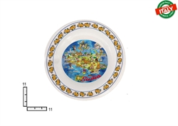 POSACENERE TONDO CERAMICA CM11 CARTINA SICILIA
