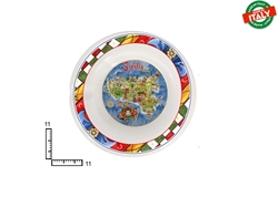 POSACENERE TONDO CERAMICA CM11 CARTINA SICILIA