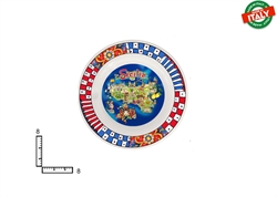 POSACENERE TONDO CERAMICA CM9 CARTINA SICILIA