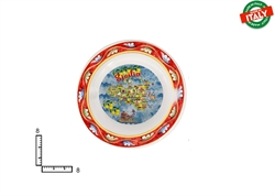 POSACENERE TONDO CERAMICA CM9 CARTINA SICILIA