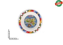 POSACENERE TONDO CERAMICA CM9 CARTINA SICILIA