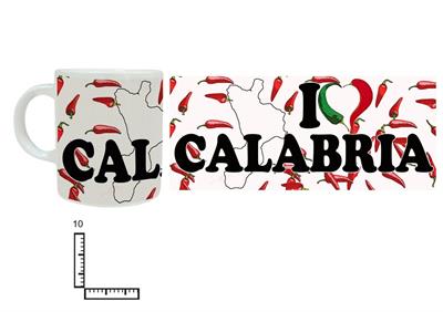MUG SUBLIMAZIONE BIANCO CM10 PEPERONCINI CALABRIA