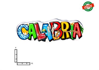 MAGNETE SCRITTA RESINATO CALABRIA