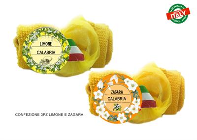 SET 3 SAPONI C/ASCIUGAMANO S/2 CALABRIA