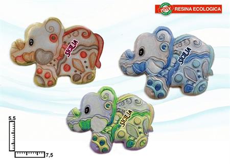 MAGNETE RESINA ELEFANTE SICILIA