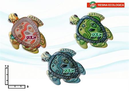 MAGNETE RESINA TARTARUGA SICILIA