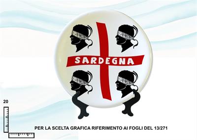 PIATTO CERAMICA CM20 SARDEGNA
