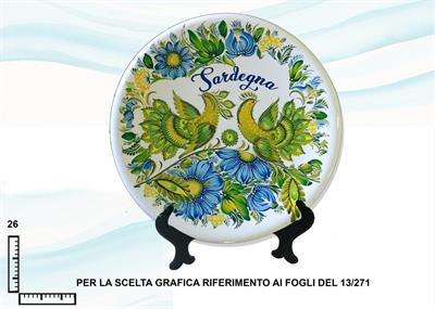 PIATTO CERAMICA CM26 SARDEGNA