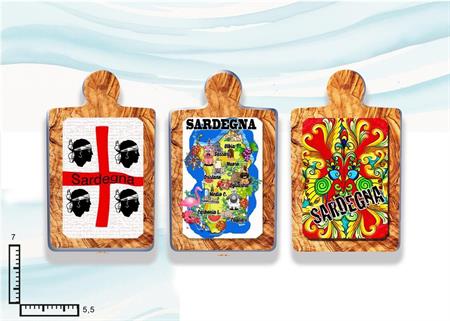 MAGNETE TAGLIERE CERAMICA SARDEGNA