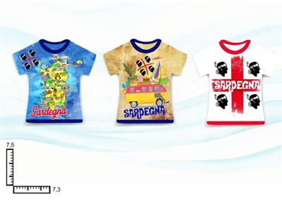 MAGNETE T-SHIRT RESINA SARDEGNA
