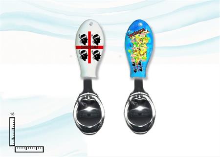 CUCCHIAIO GELATO METALLO CERAMICA SARDEGNA