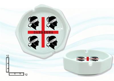 POSACENERE OTTAGONALE CERAMICA CM9 SARDEGNA