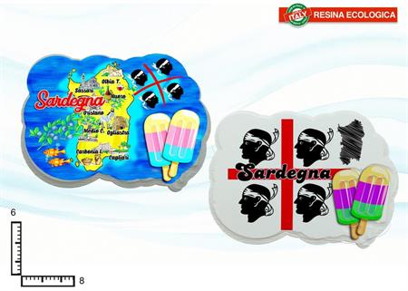 MAGNETE RESINA GELATI SARDEGNA S/4