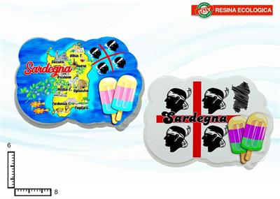 MAGNETE RESINA GELATI SARDEGNA S/4