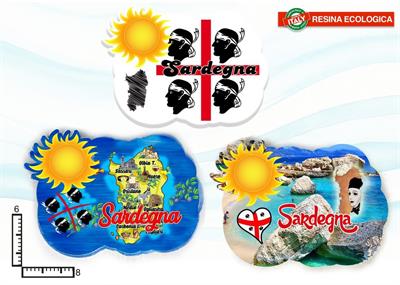 MAGNETE RESINA SOLE SARDEGNA S/3