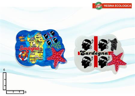MAGNETE RESINA STELLA MARINA SARDEGNA S/4