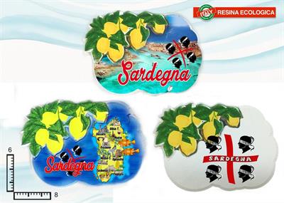 MAGNETE RESINA LIMONI SARDEGNA S/3