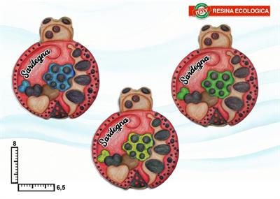 MAGNETE RESINA COCCINELLA SARDEGNA