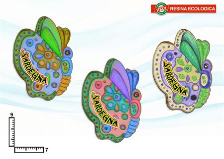 MAGNETE RESINA FARFALLA SARDEGNA