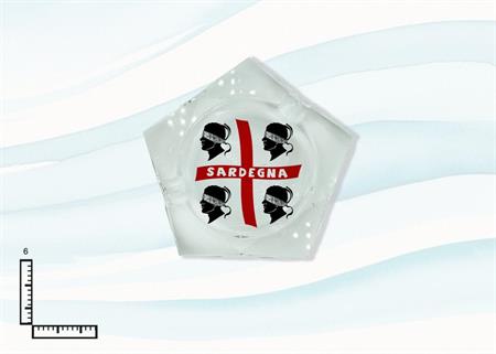 POSACENERE VETRO PENTAGONO CM6 SARDEGNA