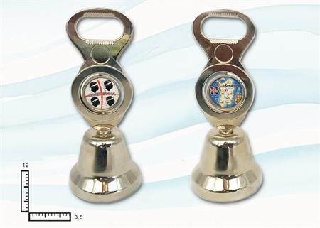 CAMPANELLA METALLO C/STICKER SARDEGNA '87/022'