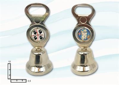 CAMPANELLA METALLO C/STICKER SARDEGNA '87/022'