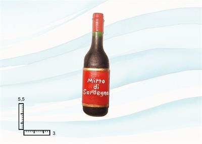 MAGNETE RESINA BOTTIGLIA MIRTO CM3X5.5 SARDEGNA