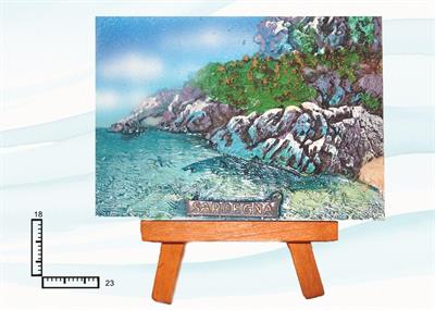 QUADRO RESINA SU CAV. CM18X23 ROCCIA SARDEGNA