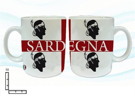 MUG CERAMICA BIANCO SUBLIMAZIONE CM10 4MORI SARDEGNA
