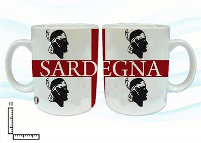 MUG CERAMICA BIANCO SUBLIMAZIONE CM10 4MORI SARDEGNA