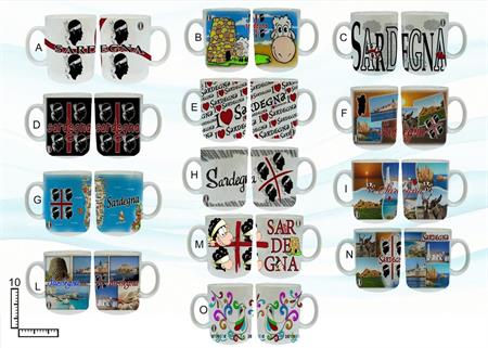MUG CERAMICA BIANCO SUBLIMAZIONE CM10 SARDEGNA S/13