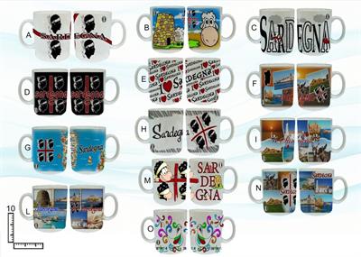 MUG CERAMICA BIANCO SUBLIMAZIONE CM10 SARDEGNA S/13