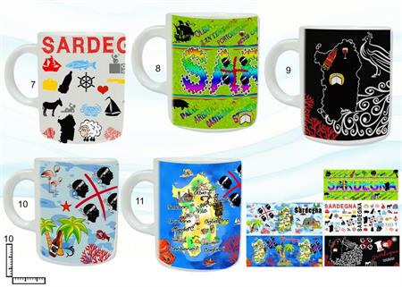 MUG CERAMICA BIANCO SUBLIMAZIONE CM10 SARDEGNA S/5