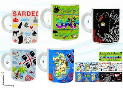 MUG CERAMICA BIANCO SUBLIMAZIONE CM10 SARDEGNA S/5
