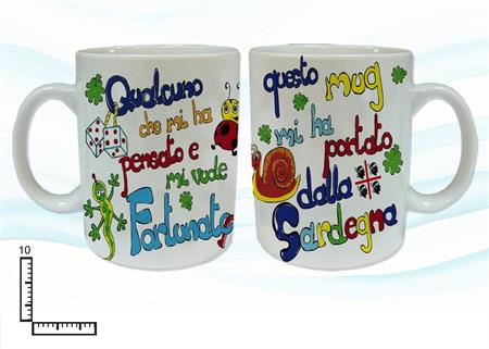 MUG CERAMICA BIANCO SUBLIMAZIONE SARDEGNA QUALCUNO CHE....