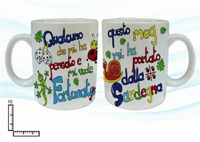 MUG CERAMICA BIANCO SUBLIMAZIONE SARDEGNA QUALCUNO CHE....
