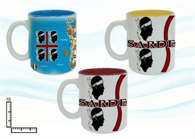 MUG CERAMICA SUBLIMAZIONE INTERNO COL. 11OZ S/3 SARDEGNA