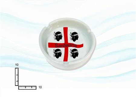 POSACENERE CERAMICA TONDO BIANCO CM10 4 MORI SARDEGNA