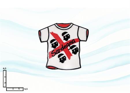 MAGNETE PVC CM6.5X6.5 T-SHIRT 4M SARDEGNA