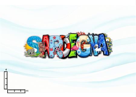MAGNETE SCRITTA RESINATO SARDEGNA