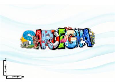 MAGNETE SCRITTA RESINATO SARDEGNA