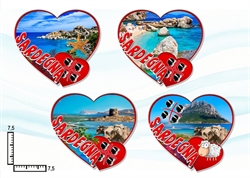 MAGNETE DOPPIO CUORE RESINATO SARDEGNA S/4