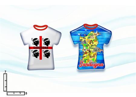 MAGNETE T-SHIRT RESINATO SARDEGNA S/2