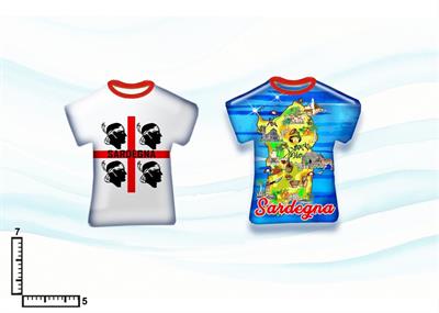 MAGNETE T-SHIRT RESINATO SARDEGNA S/2