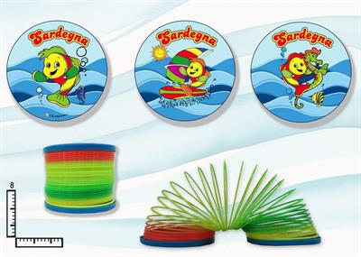 MOLLA PLASTICA COLORATA CM7 SARDEGNA S/3