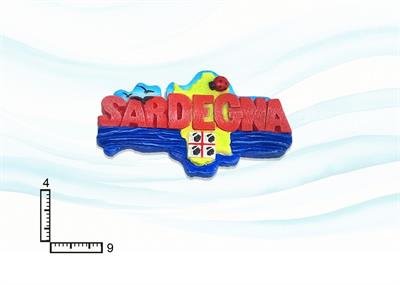 MAGNETE RESINA SCRITTA SARDEGNA