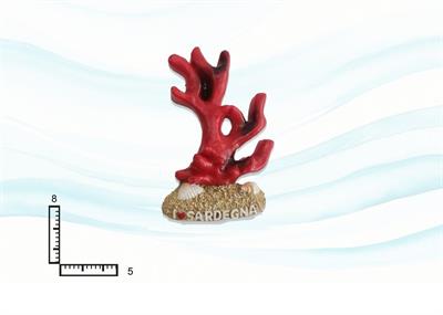 MAGNETE RESINA CORALLO I LOVE SARDEGNA