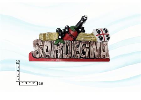 MAGNETE RESINA SCRITTA PROD.TIPICI SARDEGNA