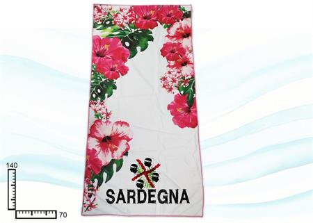 TELO MARE MICROFIBRA CM70X140 FIORI SARDEGNA