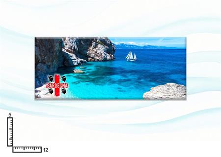 MAGNETE RETTANGOLARE RESINATO CM12X5 SARDEGNA
